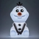 Детска силиконова лампа с мека светлина  Frozen Olaf  - 4