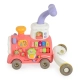 Бебешка играчка за прохождане 3в1 Happy Train pink  - 4