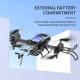 Син дрон с ULTRA HD 4K камера, светлини и WiFi управление  - 4