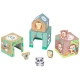 Детски картонени кубчета с дървени животни  - 2