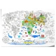 Детски гигантски плакат за оцветяване Карта на света  - 2