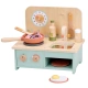Детска настолна дървена кухня с аксесоари 