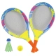 Ракети за детски плажен тенис с топче и перце 2 в 1  - 2