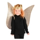 Детски блестящи златни крила с пайети за 54 см  - 2