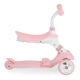 Детска розова практична тротинетка Tristar 3в1 Pink  - 6