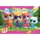 Комплект 2 броя детски пъзела по 20 части Super Kitties  - 3