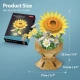 Детски занимателен пъзел 3D Flower Bouquet Слънчоглед 102ч.  - 3