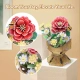 Детски занимателен пъзел 3D Flower Bouquet Камелия 109ч.  - 5