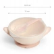 Сет бебешка купа с капак и лъжичка Suction Bowl Корал  - 5