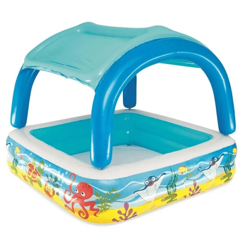 Детски басейн с надуваем сенник BESTWAY 140х140х114 см P45194