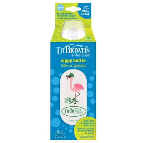 Бебешко преходно шише Milestones™ 250 ml Фламинго PAT71841