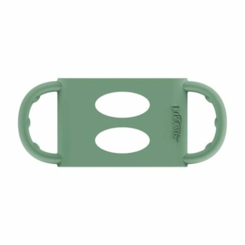 Силиконов държач за бебешко шише Milestones™ Wide Neck Green PAT71921