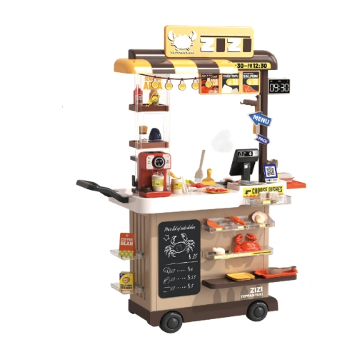 Детски комплект за игра Количка за fast food Тепаняки грил PAT72309