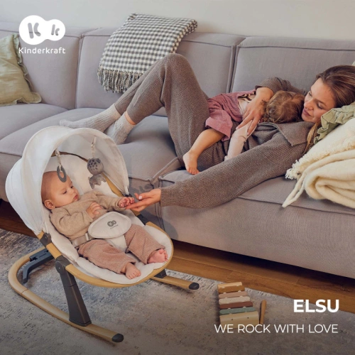 Бебешки шезлонг с играчки Elsu PAT72327