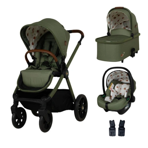 Комбинирана тъмно зелена бебешка количка 3в1 Giggle 4 Hoglet PAT72360
