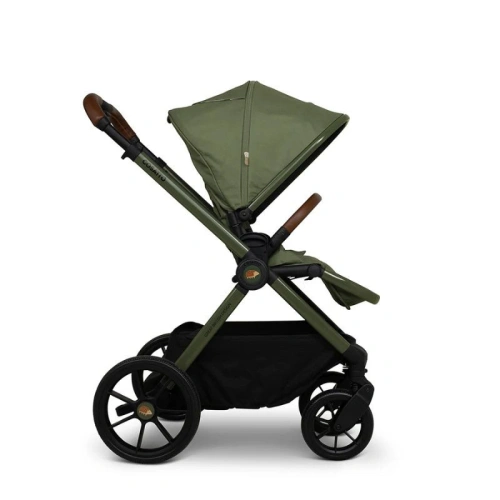 Комбинирана тъмно зелена бебешка количка 3в1 Giggle 4 Hoglet PAT72360