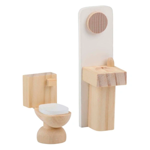 Дървена къща за детски кукли 15 части PAT72391