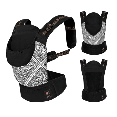 Ергономична раница за носене на бебе Huggy Bizuu lunar black PAT72420