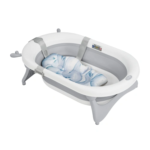 Синя мека подложка за бебешка вана Nubo Sea Shell Blue PAT72556