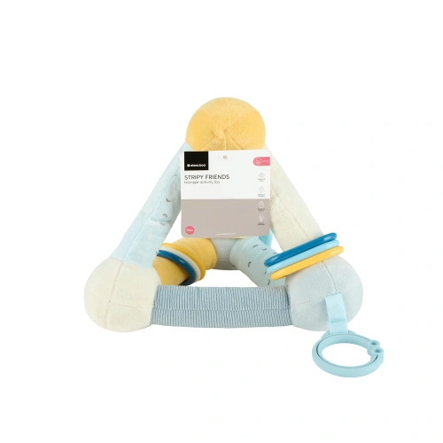 Бебешка играчка Занимателен плюшен триъгълник Stripy Friends PAT72569