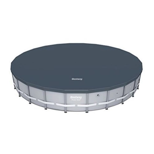 Тъмно сиво покривало Bestway за сглобяем басейн 466см P45289