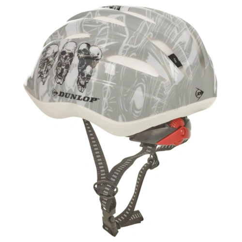 Сива детска каска Dunlop 48-52 см SKULLS PAT72789