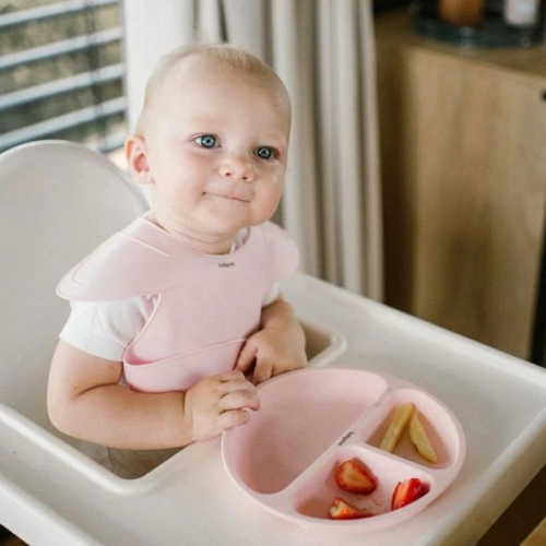 Розов бебешки силиконов лигавник PAT72863