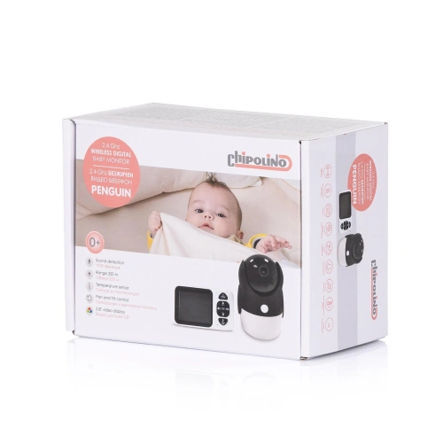 Видео бебефон Пингвинче 2,8 инча LCD екран PAT72893