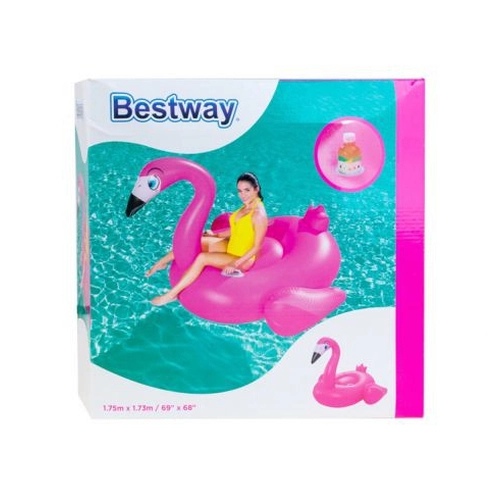 Детски надуваем дюшек Bestway Фламинго 175х173см | P45339
