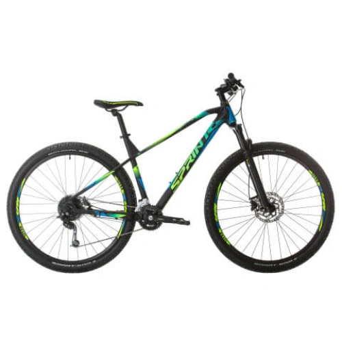 Детски велосипед Apolon 27.5 инча 480 mm Black/Blue/Green PAT73118