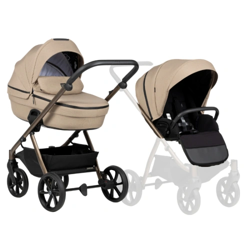 Комбинирана бебешка количка 2в1 Uno 146 Nougat PAT73167