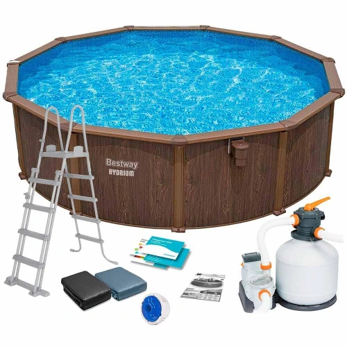 Сглобяем басейн Hydrium 490х130см с твърди стени PAT73225