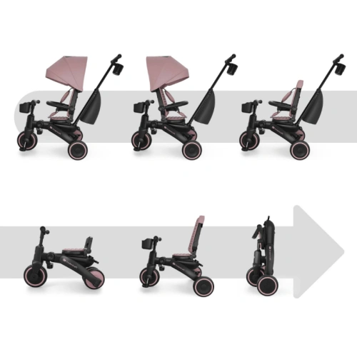 Розова детска сгъваема триколка Jazz 3 PAT73257