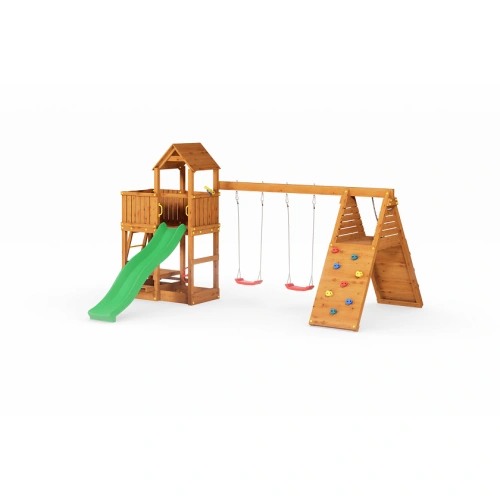 Детска дървена площадка с две люлки Fungoo FLUPPI DOUBLE PAT73273