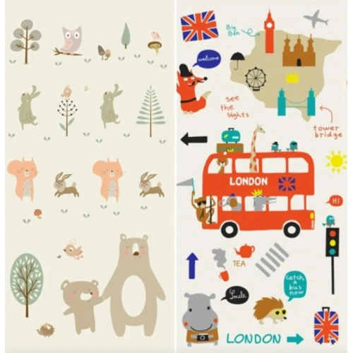 Детско меко килимче за игра Великобритания 180*200*1 см PAT74265