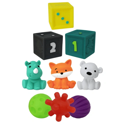 Комплект играчки от 9 части за сензорно развитие PAT74394