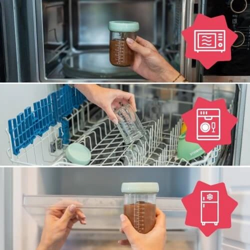 Стъклени контейнери за съхранение на храна 2 x 220 мл PAT74440