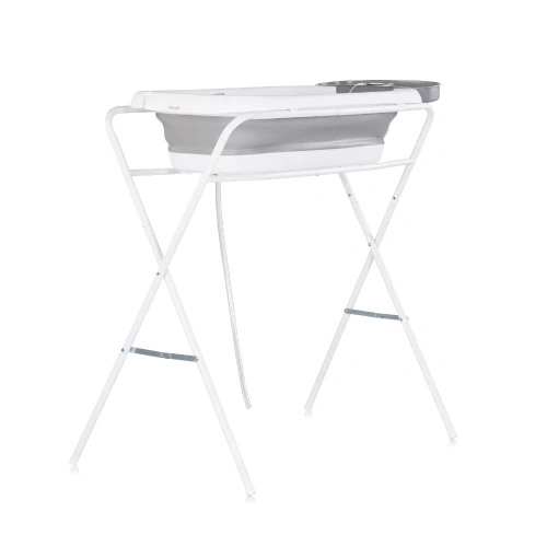 Сива бебешка вана със стойка и термо поставка Slim PAT74720