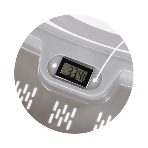 Сива бебешка вана със стойка и термо поставка Slim PAT74720