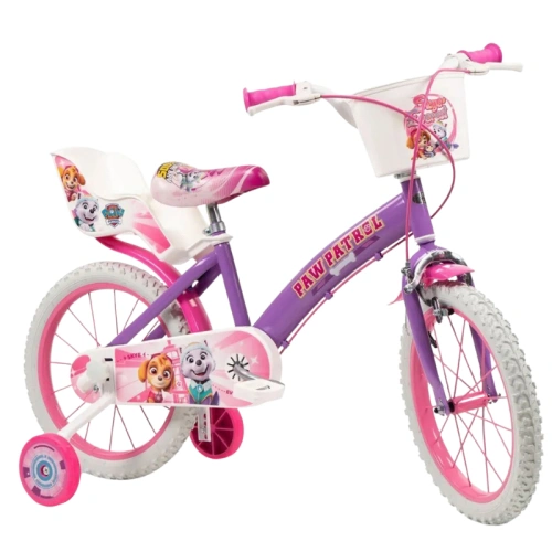 Детски велосипед със седалка за кукла 16цола Paw Patrol Girl PAT74946