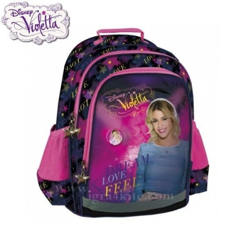 Детска ученическа раница с 3 отделения и 2 джоба Violetta  PAT77852