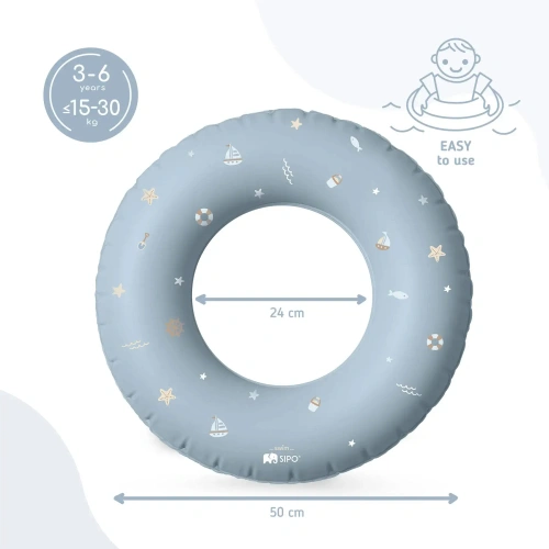 Детски пояс за деца SIPO 3–6 години (15–30 кг) BLUE PAT79746