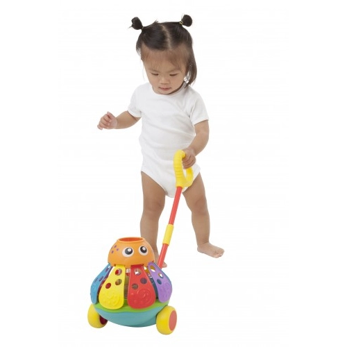 Детска активна играчка Playgro Октопод за бутане с топчета  - 2