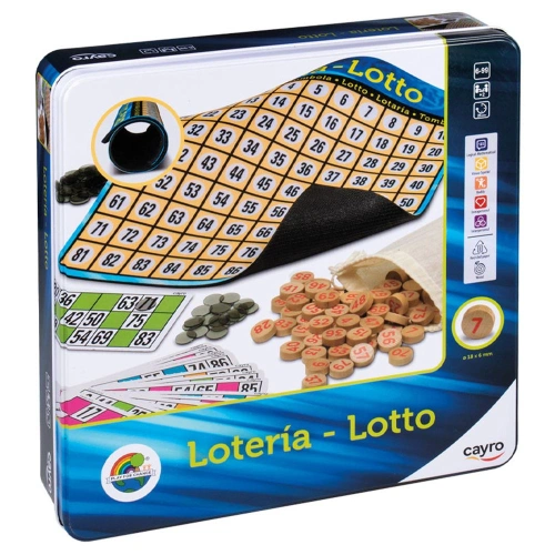 Детска настолна игра Лото в метална кутия PAT80597