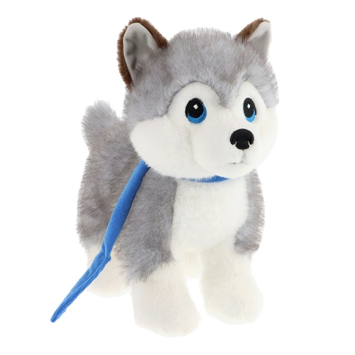 Детска плюшена играчка Куче Хъски с каишка 23 см PAT80909