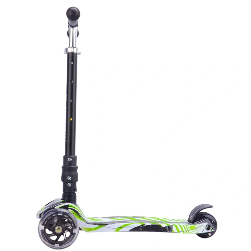 Детска голяма сгъваема тротинетка с три колела Swift Green PAT80938