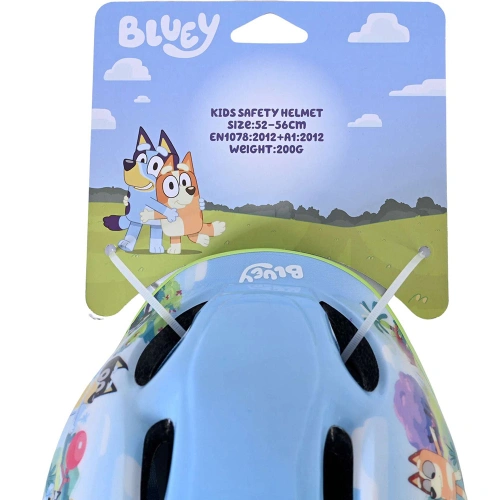 Детска синя предпазна каска за велосипед Bluey PAT80943