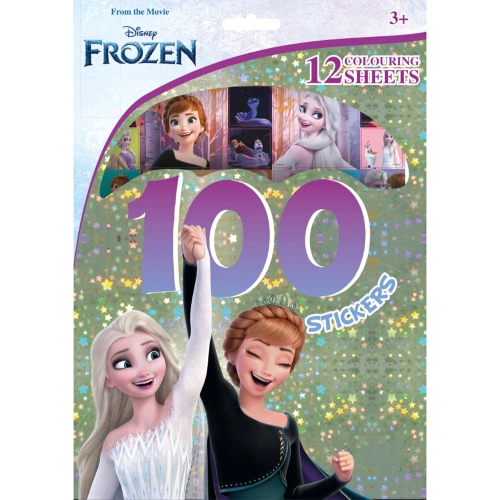Детска книжка за оцветяване и холограмни стикери Frozen PAT81082