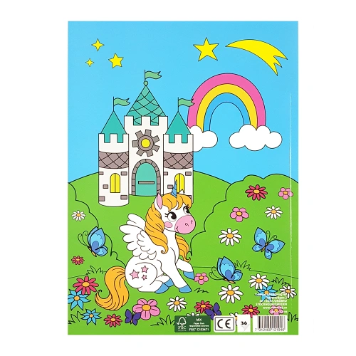Детска книжка за оцветяване Еднорози PAT81087