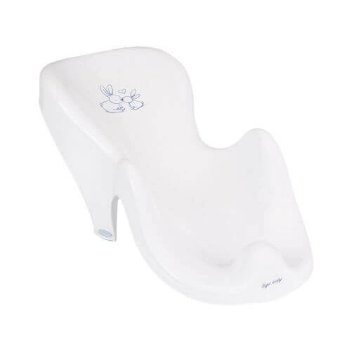Бебешка пластмасова подложка за къпане Chipolino Зайчета бял | P46339